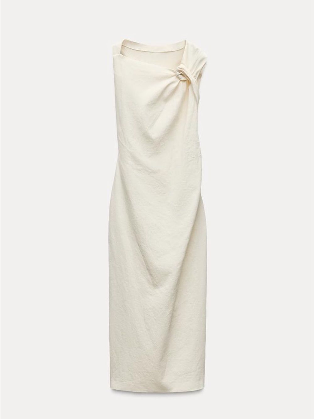 ZARA Linen Blend Knot Dress NWT - L